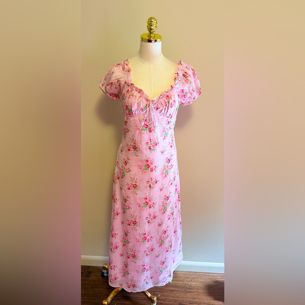 NEW Amy Jane London Daphne Floral Midi Dress – Pink Floral